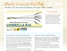 Tablet Screenshot of conradfishing.com